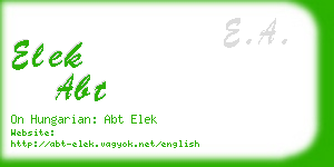 elek abt business card